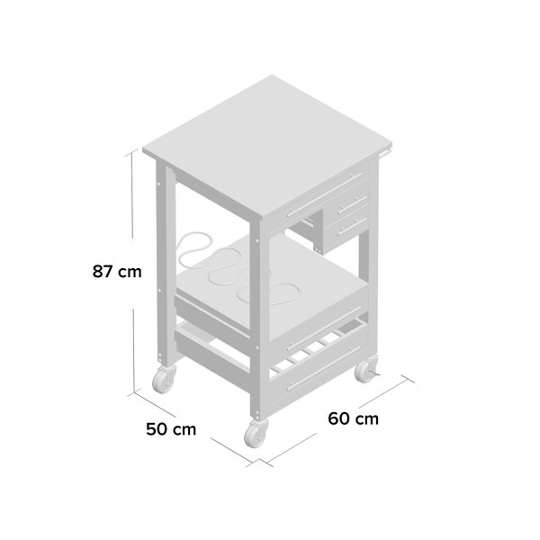 Sommerallee Küchenwagen Sandybrook & Bewertungen | Wayfair.de